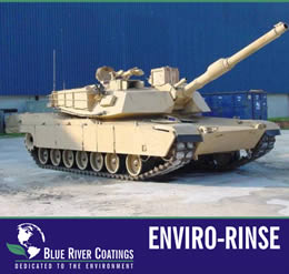 Blue River Coatings ENVIRO-RINSE is a rinse aid designed to accelerate and reduce the time required for complete curing of Enviro-Kote or Enviro-Shield. ENVIRO-RINSE provides customers with a solution for quick turn around required for on-time deliveries or mass production schedules.