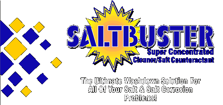 SaltBuster - Super Concentrated Cleaner/Salt Counteractant - The ultimate washdown solution for all of your salt and salt corrosion problems!